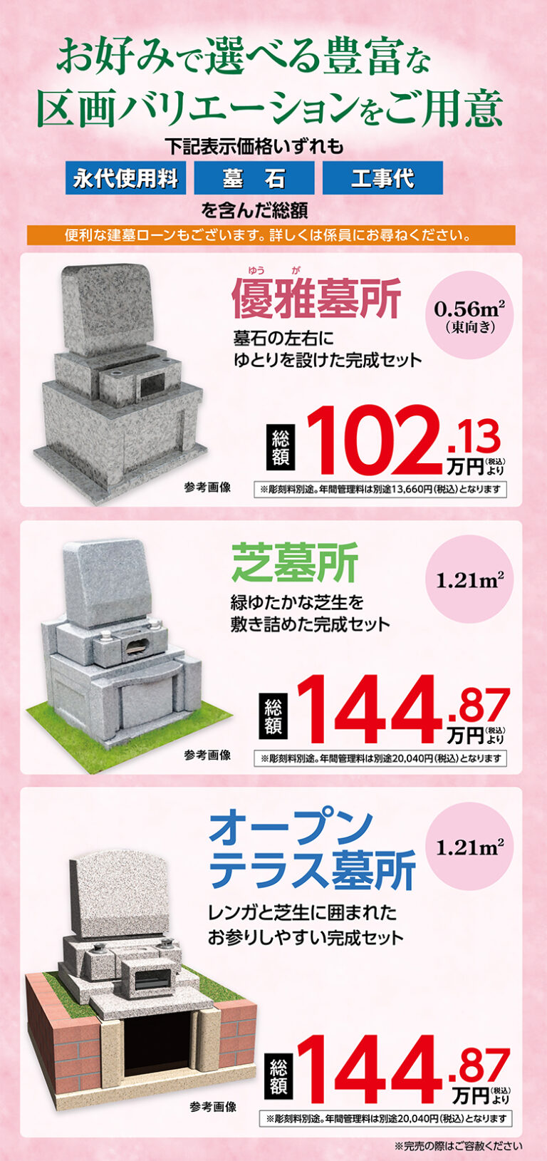 区画バリエーション