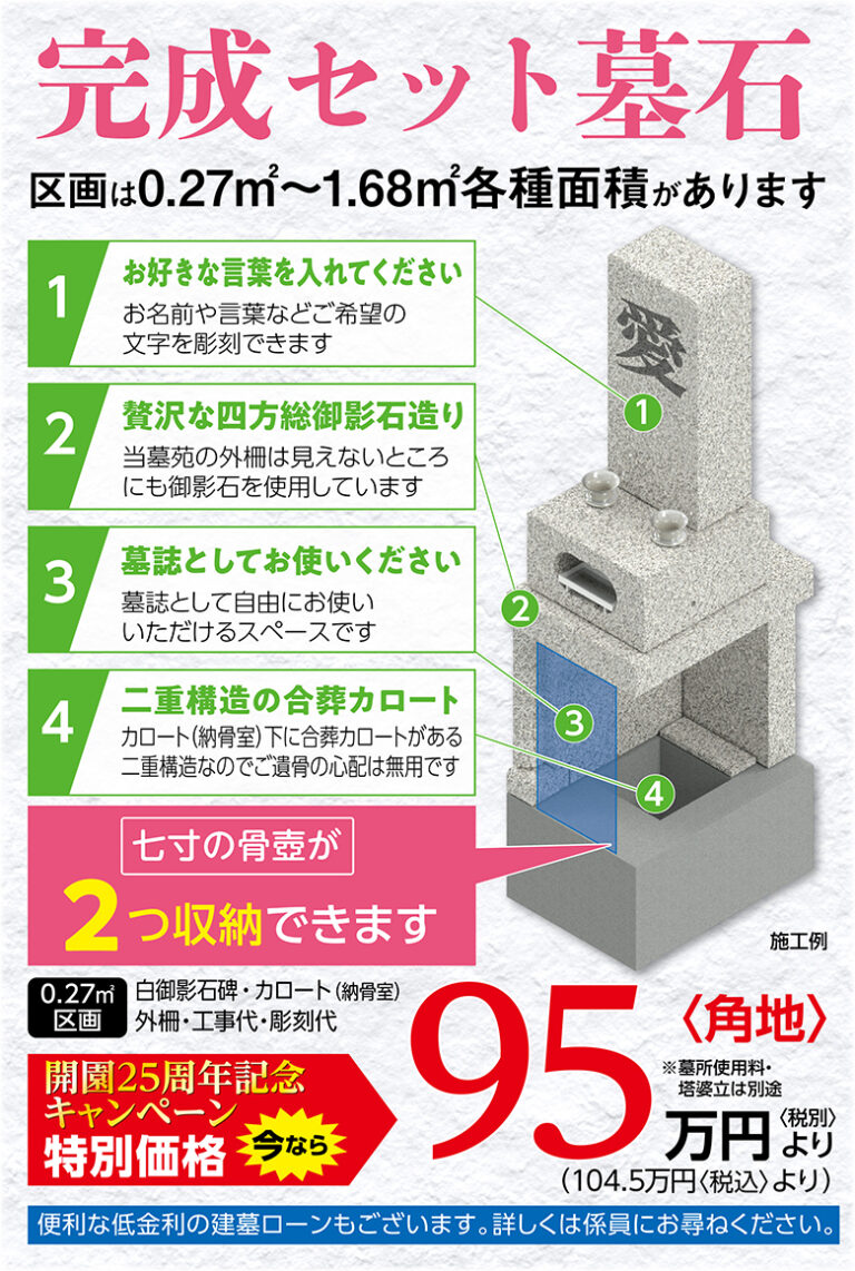 完成セット墓石